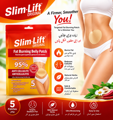 Slim•Lift Original Belly Patch – 5 Patches | Targeted Belly & Body Care | Natural Herbal Formula